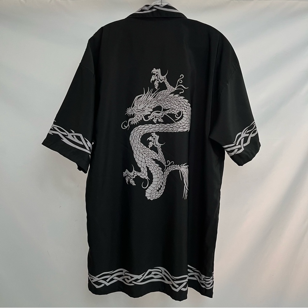 Bruce Lee Men's Button Down Shirt Size M - enter the dragon - vintage Y2K tribal
